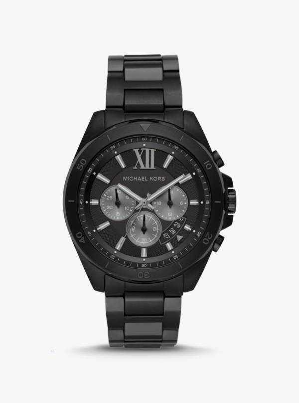 Panske Cierne Hodinky Michael Kors Oversized Brecken Black-Tone Čierne - Hodinky Michael Kors Akcia | CQVWN-2318
